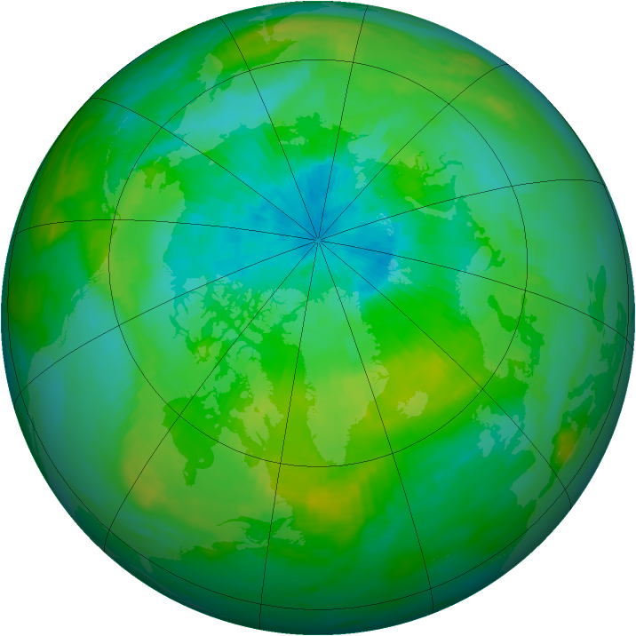 Arctic ozone map for 02 September 1982